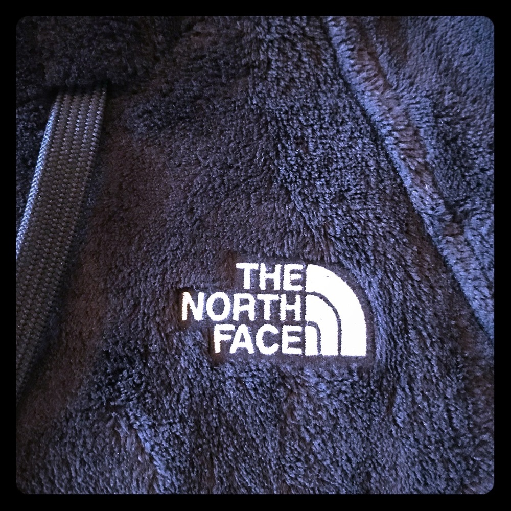 North Face fuzzy sweatshirt with hood. Wm’s Med